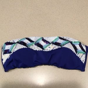 Victoria’s Secret Sequin Strapless Bikini top.